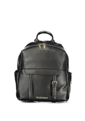 MARIO VALENTINO pebbled buckle-detail backpack - Black