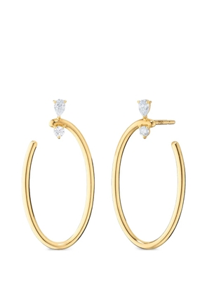 MONICA RICH KOSANN large Galaxy Wrap Hoop diamond earrings - Gold