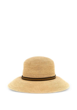 Borsalino Colombia raffia crochet hat - Neutrals