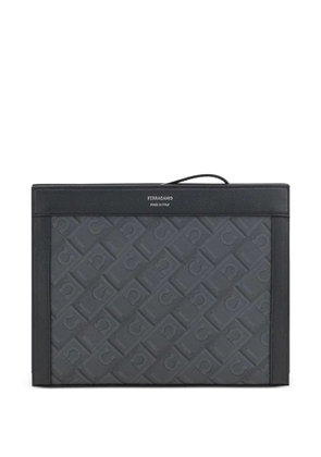 Ferragamo monogram clutch bag - Grey