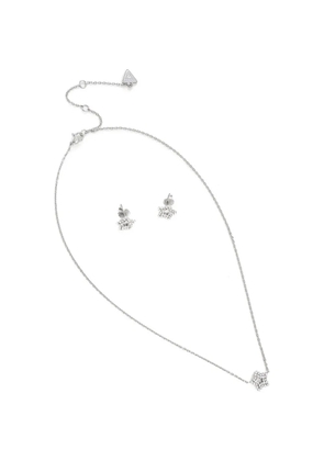 GUESS USA necklace and earrings set - Silver