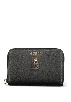 GUESS USA pebbled padlock wallet - Black