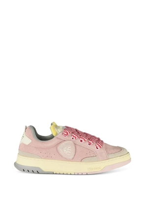 Blauer suede lace-up sneakers - Pink