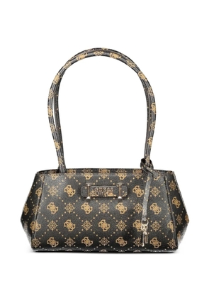 GUESS USA monogram-print shoulder bag - Brown