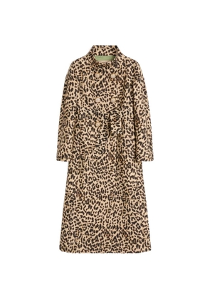Valentino Garavani cloth coat in animalier print - Neutrals