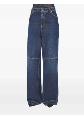 Jean Paul Gaultier The Cut-Out wide-leg jeans - Blue