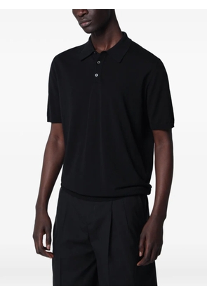 Roberto Collina short-sleeved polo shirt - Black