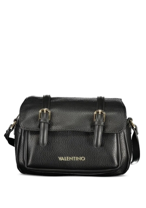 MARIO VALENTINO pebbled buckle-strap cross-body bag - Black