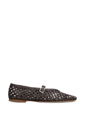 Fabio Rusconi Francy woven leather ballet flats - Brown