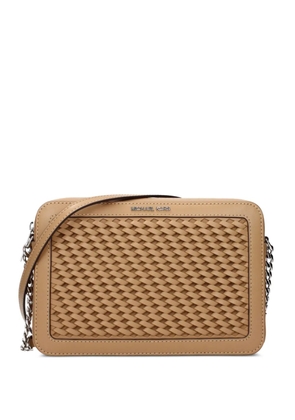 Michael Kors large Jet Set leather crossbody bag - Neutrals