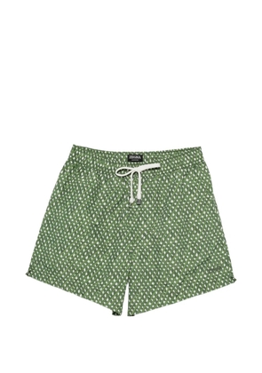 Zegna geometric-print swim shorts - Green
