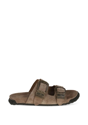 Ash buckle-strap flat sandals - Brown