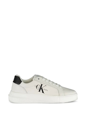 Calvin Klein logo-detail platform sneakers - White