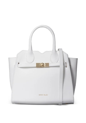 Marc Ellis Antilia twist-lock tote bag - White