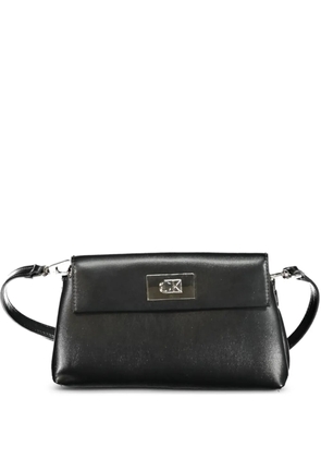 Calvin Klein logo-plaque shoulder-bag - Black