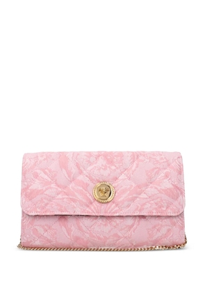 Versace Medusa quilted jacquard shoulder bag - Pink