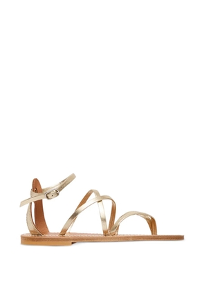 K. Jacques Epicure multi-strap leather flat sandals - Gold