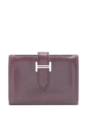 Hermès Pre-Owned 2008 Bearn mini Leysin card case - Purple