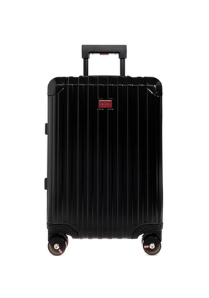 Diesel grooved logo-plaque luggage - Black
