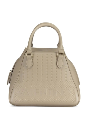 MARIO VALENTINO studded-embossed tote bag - Neutrals