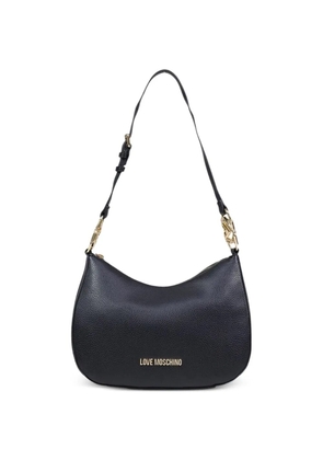 Love Moschino logo-plaque tote bag - Black