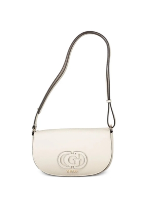 GUESS USA logo-plaque shoulder bag - White