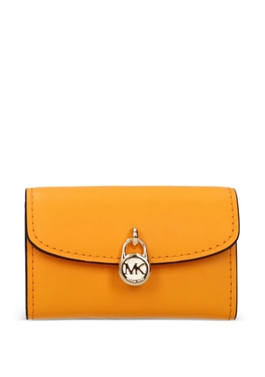 Michael Kors padlock leather wallet - Orange