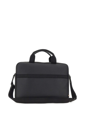 BOSS pebbled-effect briefcase - Black