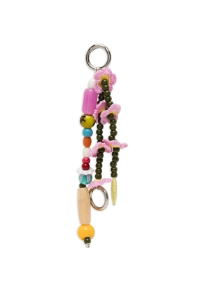 Mira Mikati crochet-flower keyring - Pink