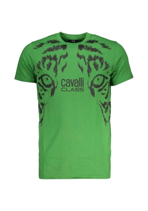 Cavalli Class logo-print T-shirt - Green