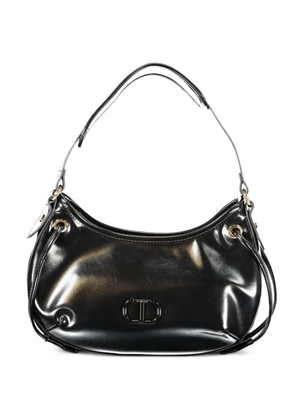 TWINSET logo detail shoulder bag - Black