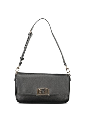 GUESS USA logo-plaque shoulder bag - Black