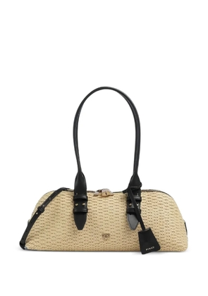PINKO logo-detail shoulder bag - Neutrals