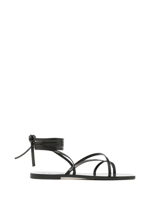 Aeyde Norah strappy leather sandals - Black