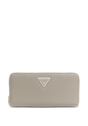 GUESS USA Laurel triangle-logo maxi wallet - Grey
