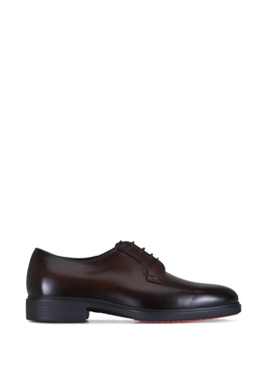 Santoni Easy Revlo leather Derby shoes - Brown