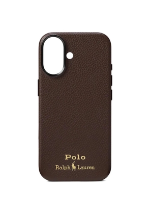 Polo Ralph Lauren leather phone case - Brown