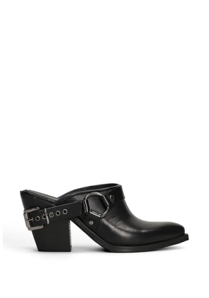 Metisse buckle-strap mules - Black