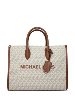 Michael Kors monogram-print logo-lettering tote bag - Neutrals