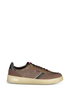 Norwegian Rain logo-detail sneakers - Brown