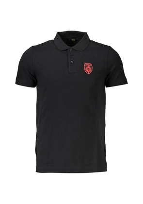 Cavalli Class logo-embroidered polo shirt - Black