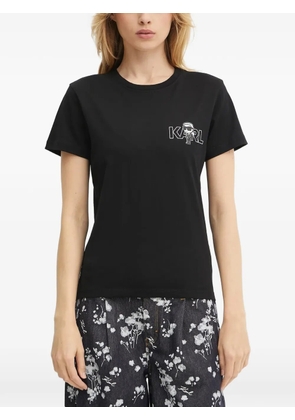 Karl Lagerfeld logo-print T-shirt - Black
