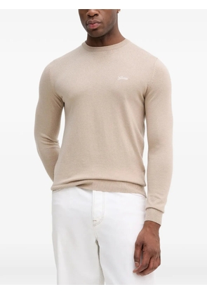 GUESS USA script-logo sweater - Neutrals