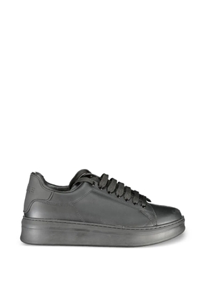 Gaelle low-top faux-leather sneakers - Black