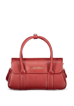 MARIO VALENTINO logo-lettering foldover tote bag - Red
