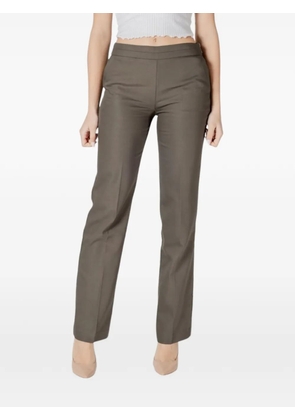 Morgan slim-fit straight-leg trousers - Green