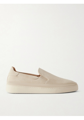 Mulo - Suede Slip-On Sneakers - Men - Neutrals - UK 6