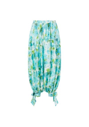 Wide printed pants