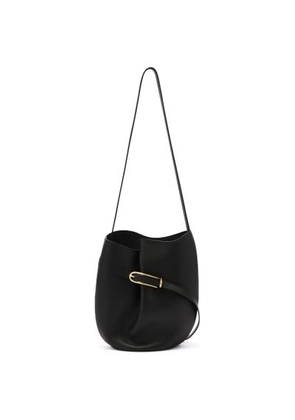 Belted bucket bag