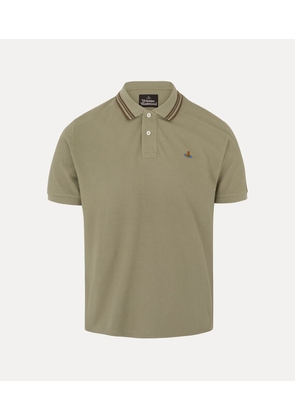Vivienne Westwood Classic Polo Solid Piquet Covert-green L Men